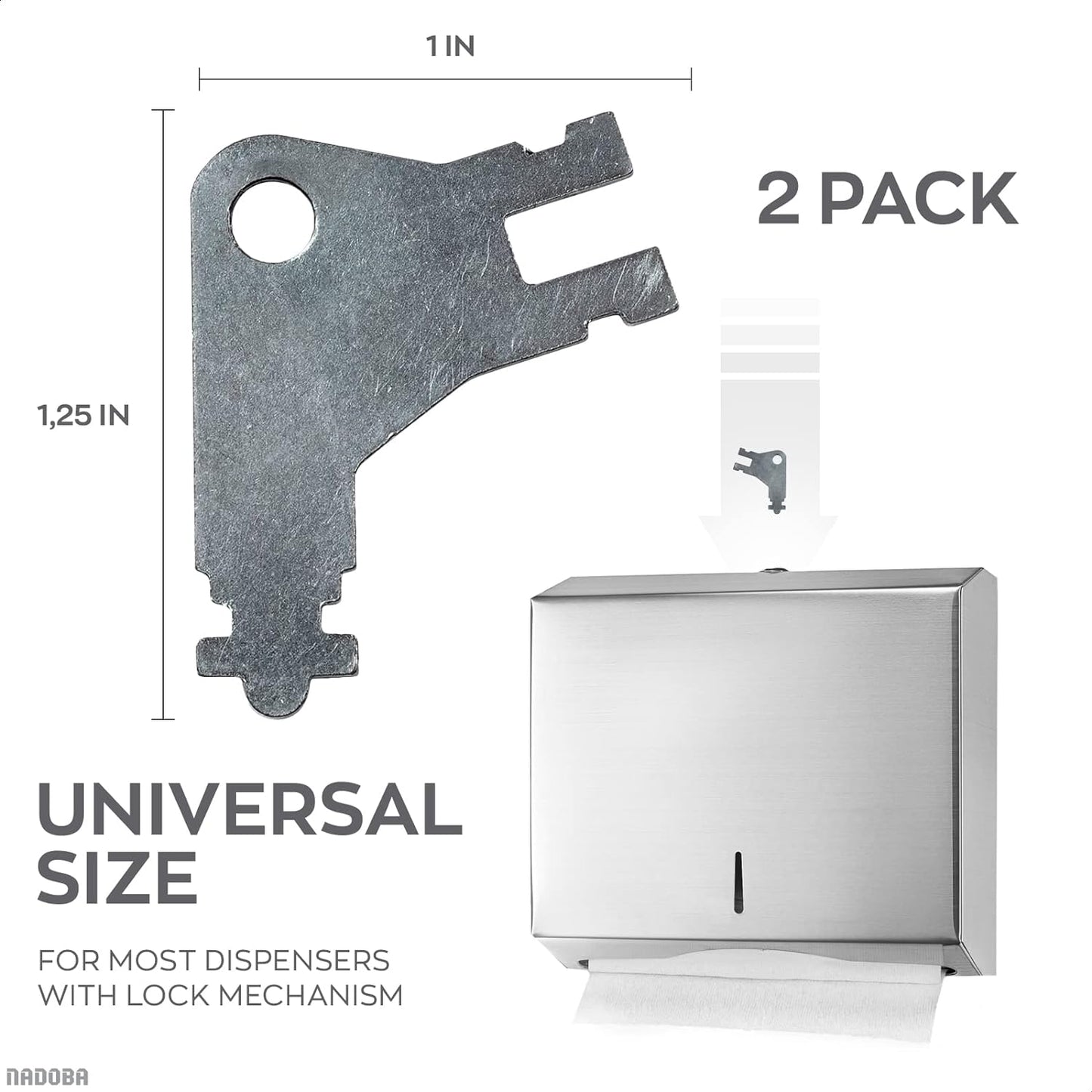 Universal Paper Towel Dispenser Key