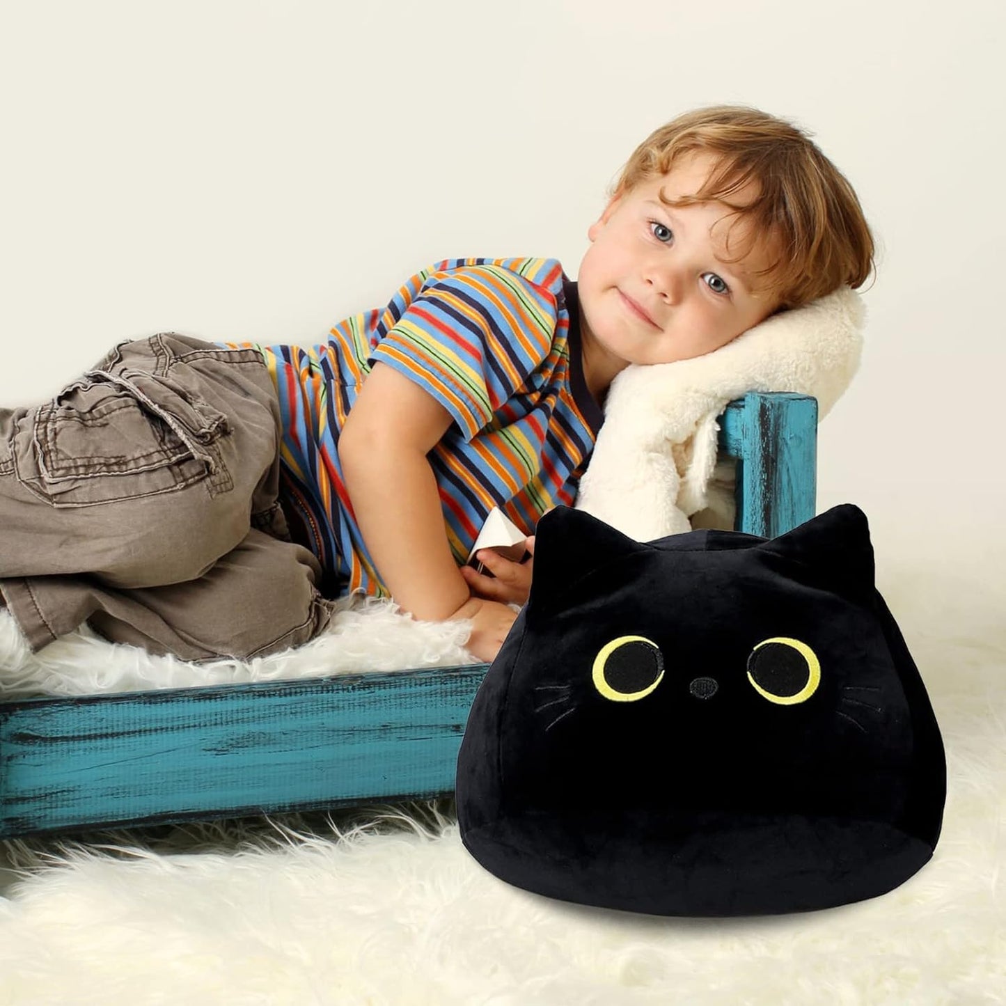 3d Black Cat Plush Toy