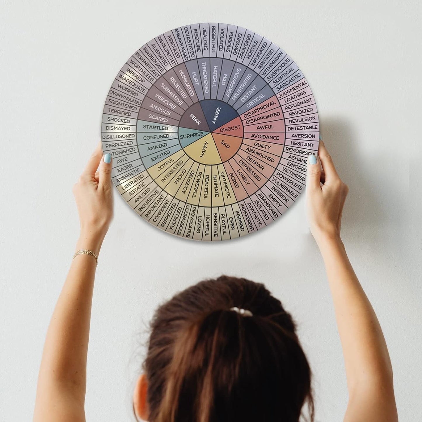 Feelings Chart Color Wheel Poster