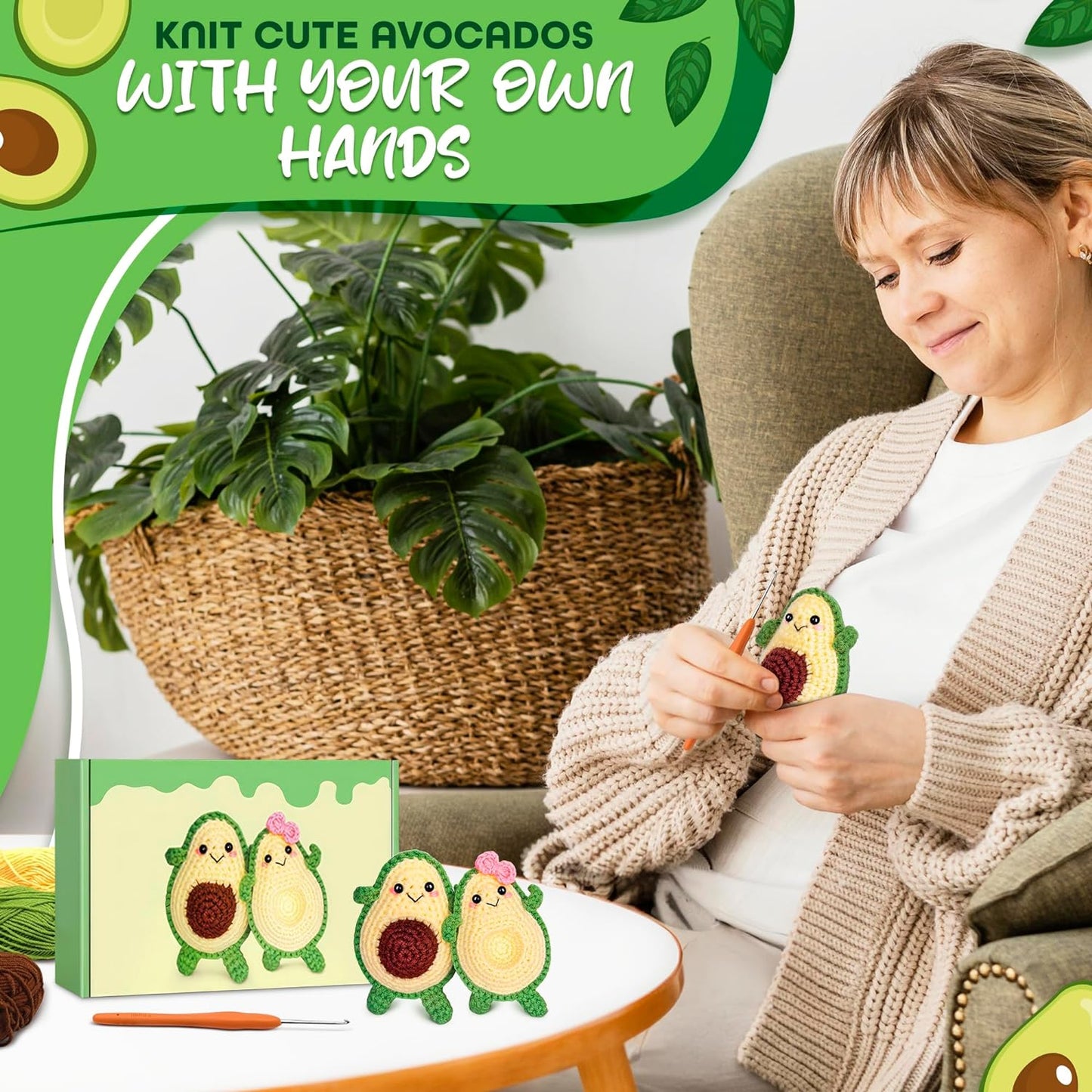 Avocado Crochet Kit for Beginners