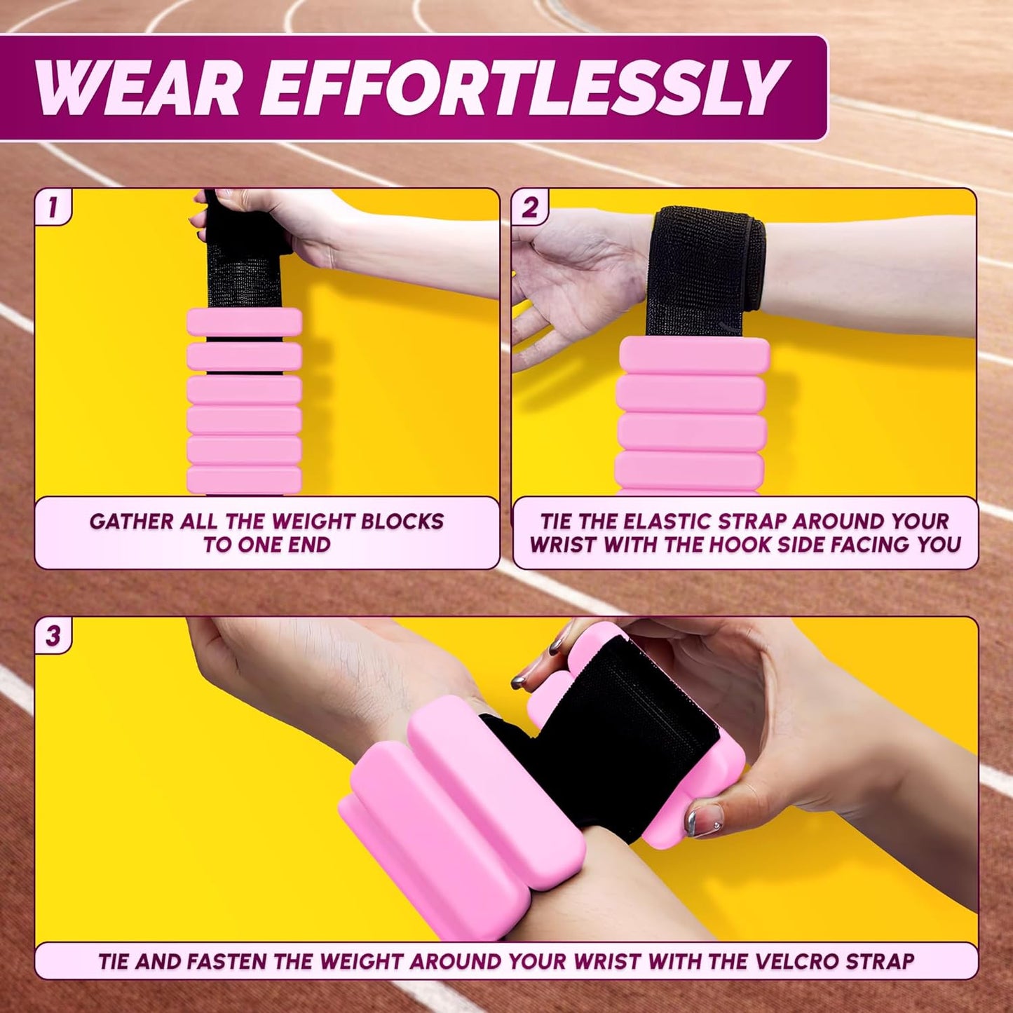 2Pcs Ankle Weights for Women Fitness